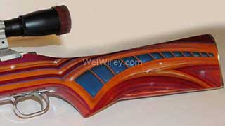 Custom shooting rifle painted by Wet Willey Custom Paint