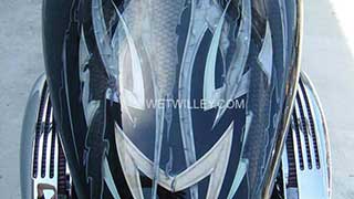 V8 Chopper dark gray with silver graphics